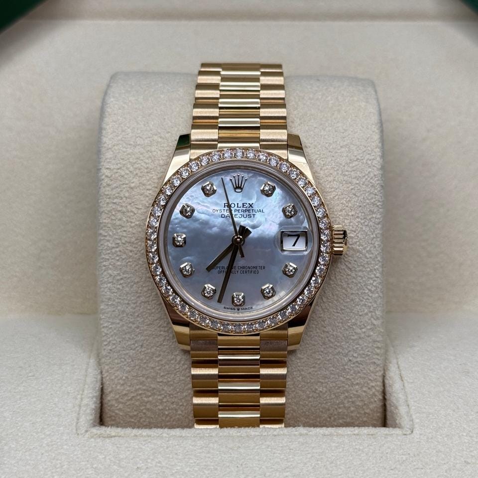Rolex | Datejust | 278288RBR | Yellow gold | 31 mm | Yellow gold | Mother of pearl | Automatic