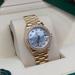 Rolex | Datejust | 278288RBR | Yellow gold | 31 mm | Yellow gold | Mother of pearl | Automatic