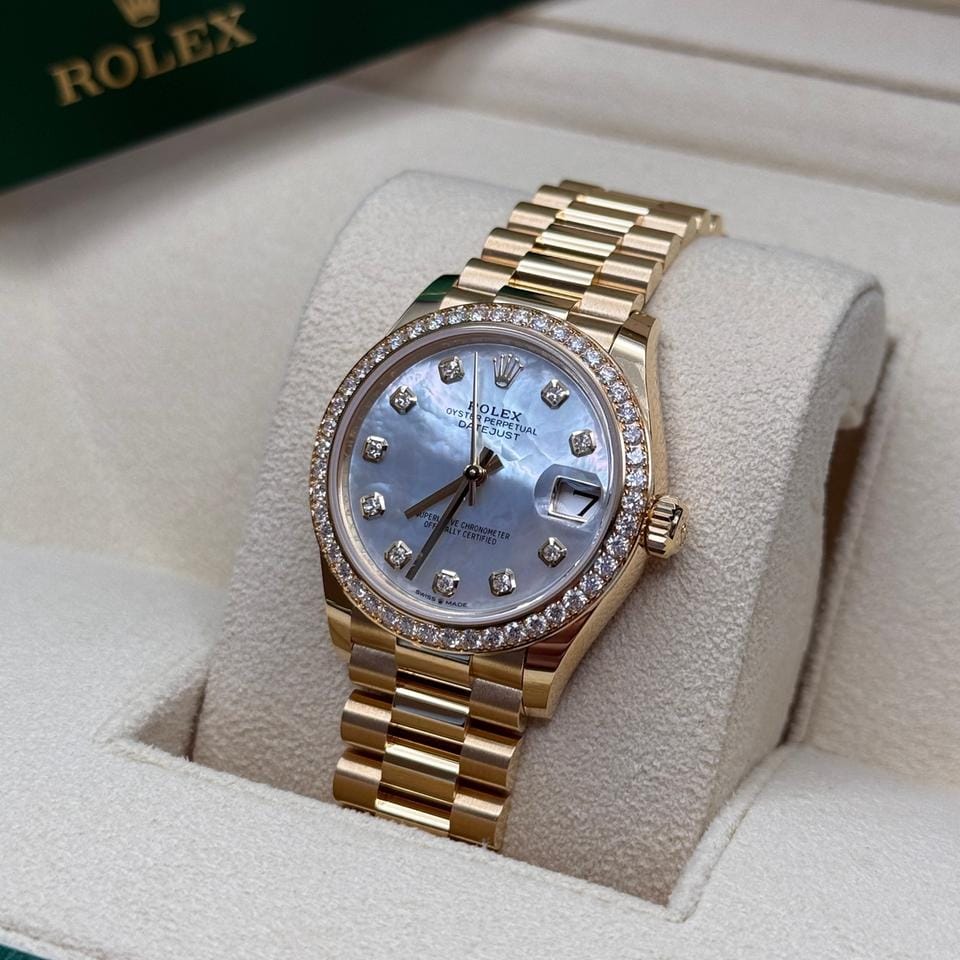 Rolex | Datejust | 278288RBR | Yellow gold | 31 mm | Yellow gold | Mother of pearl | Automatic