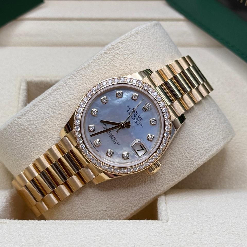 Rolex | Datejust | 278288RBR | Yellow gold | 31 mm | Yellow gold | Mother of pearl | Automatic