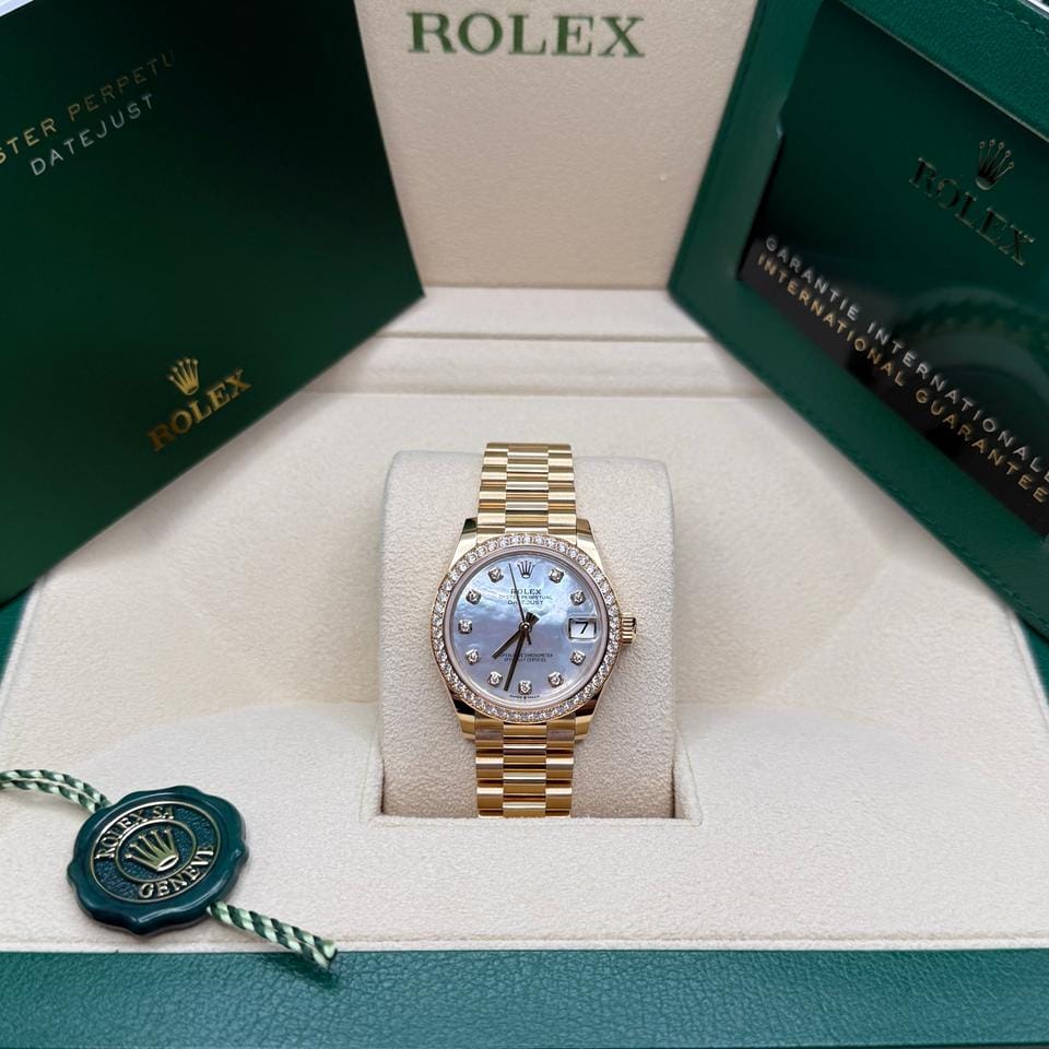 Rolex | Datejust | 278288RBR | Yellow gold | 31 mm | Yellow gold | Mother of pearl | Automatic