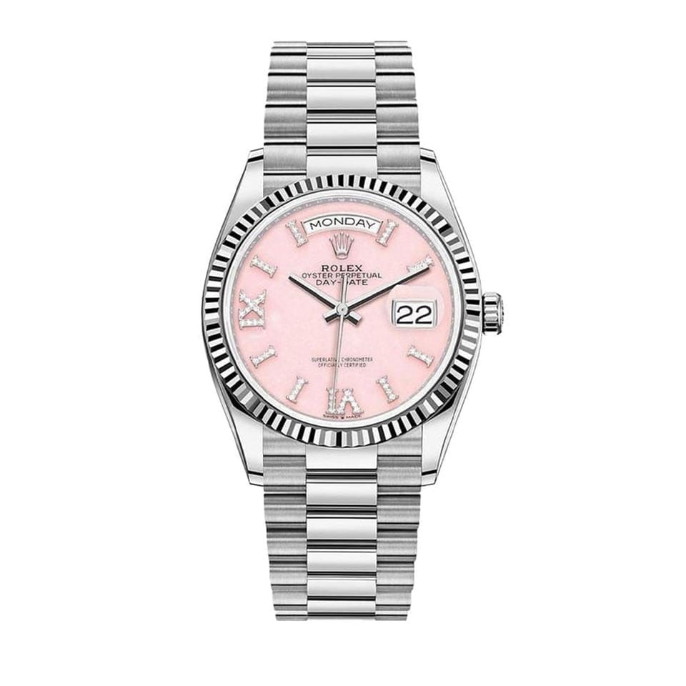 Rolex | Day-Date | 128239 | White gold | 36 mm | White gold | Pink | Automatic