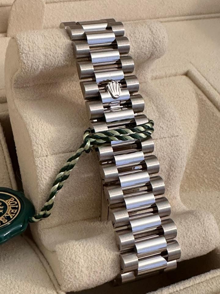 Rolex | Day-Date | 228349RBR | White gold | 40 mm | White gold | Black | Automatic