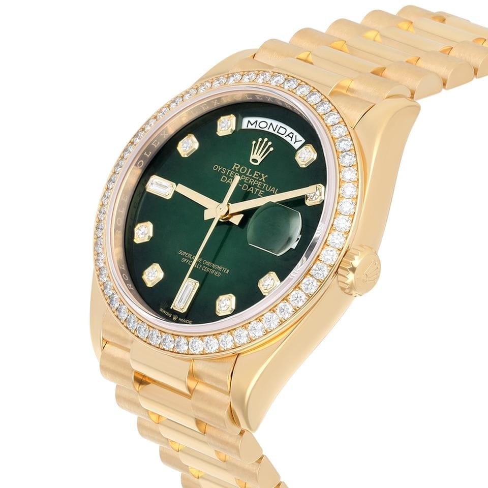 Rolex | Day-Date | 128348RBR-0035 | 36 mm | Green | Automatic