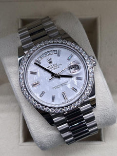 Rolex | Day-Date | 228349RBR | White gold | 40 x 48 mm | White gold | Meteorite | Automatic
