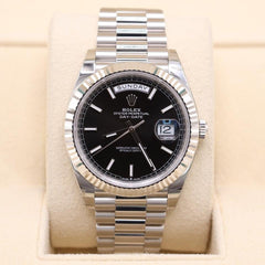Rolex | Day-Date | 228236 | Platinum | 40 mm | Platinum | Black | Automatic