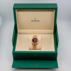 Rolex | Datejust | 278288RBR | Yellow gold | 31 mm | Yellow gold | Red | Automatic