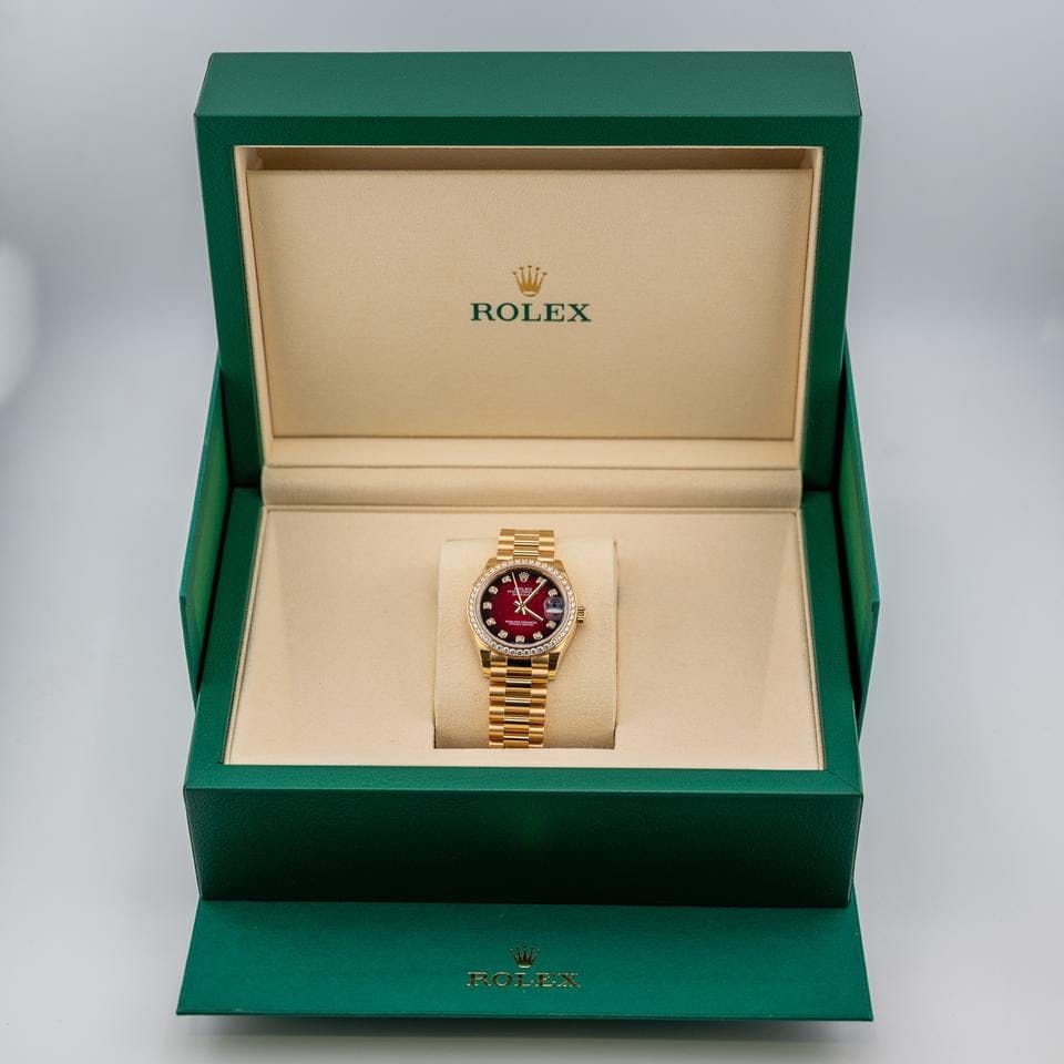 Rolex | Datejust | 278288RBR | Yellow gold | 31 mm | Yellow gold | Red | Automatic
