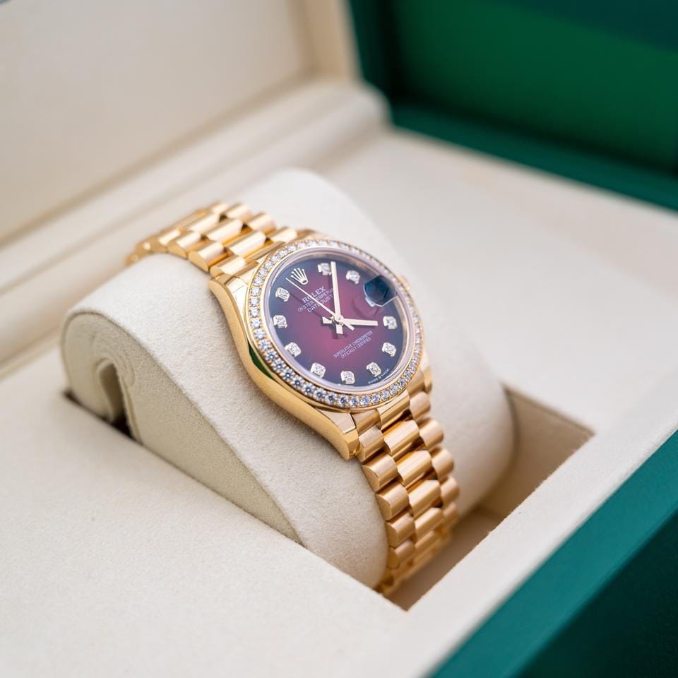 Rolex | Datejust | 278288RBR | Yellow gold | 31 mm | Yellow gold | Red | Automatic