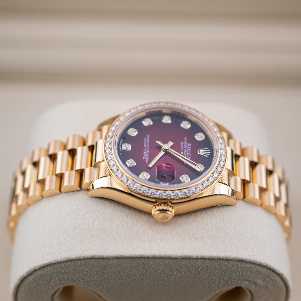 Rolex | Datejust | 278288RBR | Yellow gold | 31 mm | Yellow gold | Red | Automatic