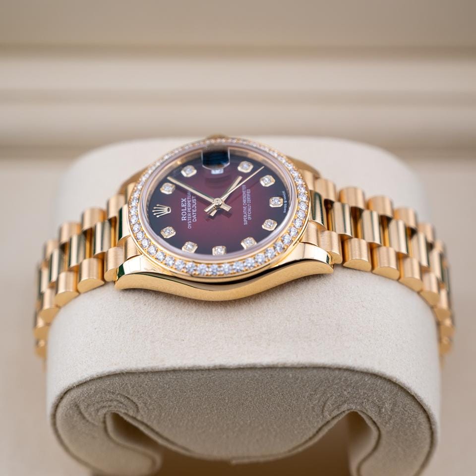 Rolex | Datejust | 278288RBR | Yellow gold | 31 mm | Yellow gold | Red | Automatic