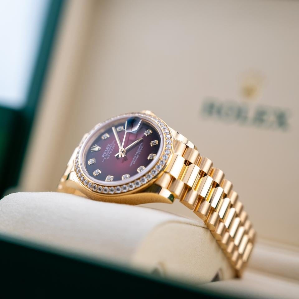 Rolex | Datejust | 278288RBR | Yellow gold | 31 mm | Yellow gold | Red | Automatic