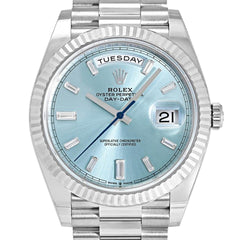 Rolex | Day-Date | 228236A | Platinum | 40 mm | Blue | Automatic