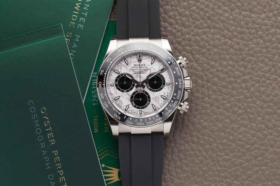 Rolex | Daytona | 126519LN-0006 | White gold | 40 mm | Rubber | Meteorite | Automatic