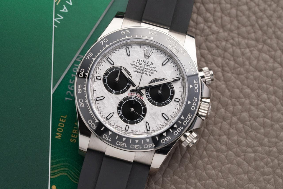 Rolex | Daytona | 126519LN-0006 | White gold | 40 mm | Rubber | Meteorite | Automatic