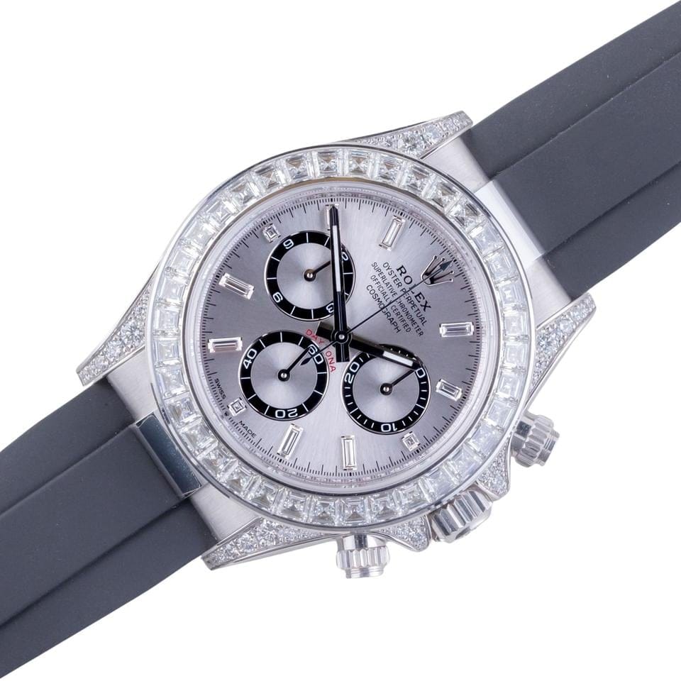Rolex | Daytona | 126539TBR | White gold | 40 mm | Rubber | Silver | Automatic