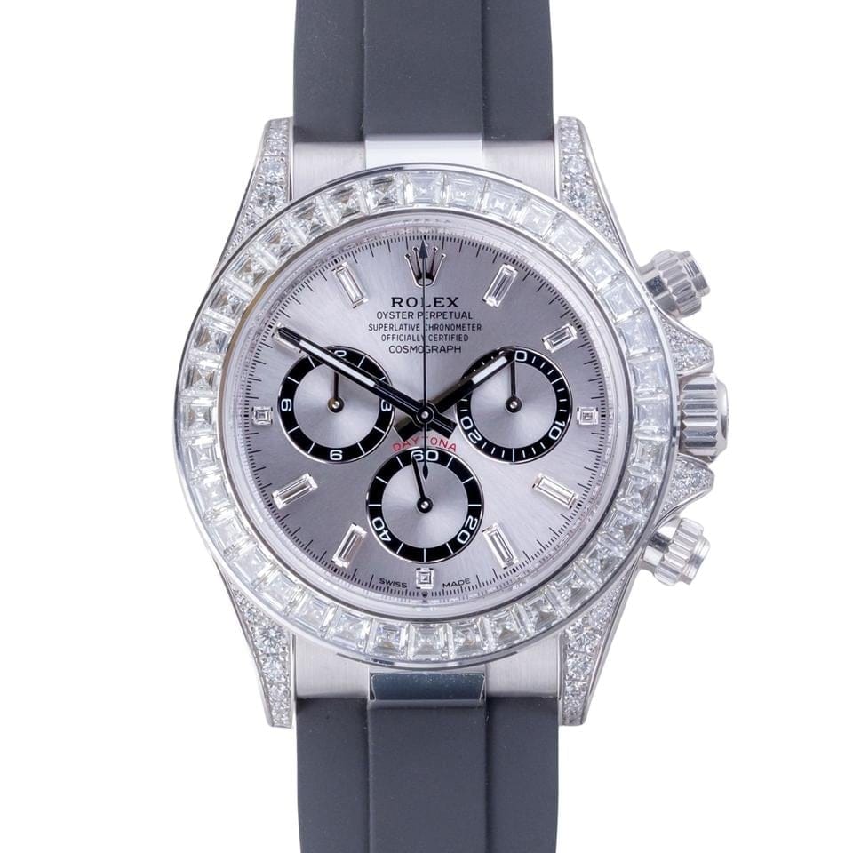 Rolex | Daytona | 126539TBR | White gold | 40 mm | Rubber | Silver | Automatic