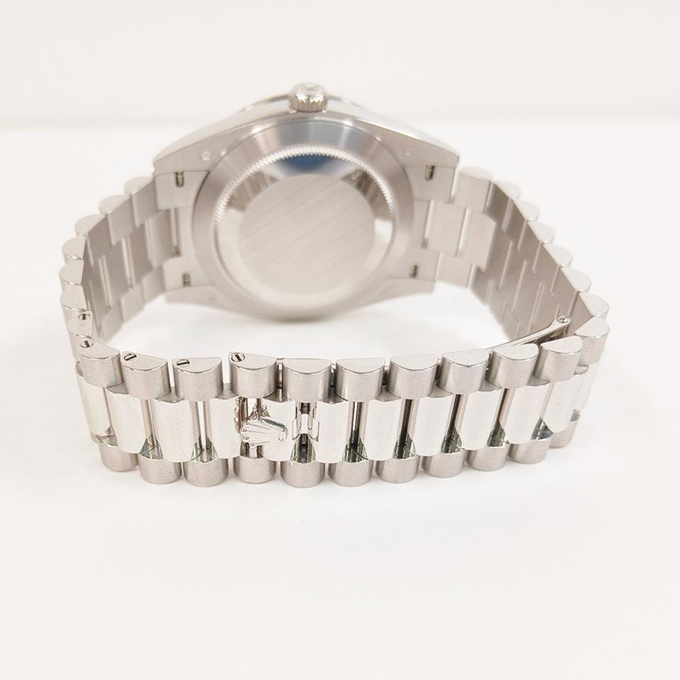 Rolex Day-Date 40President 40 Platinum Baguette Diamond Ice Blue Dial 228396TBR