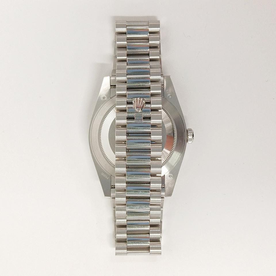 Rolex Day-Date 40President 40 Platinum Baguette Diamond Ice Blue Dial 228396TBR