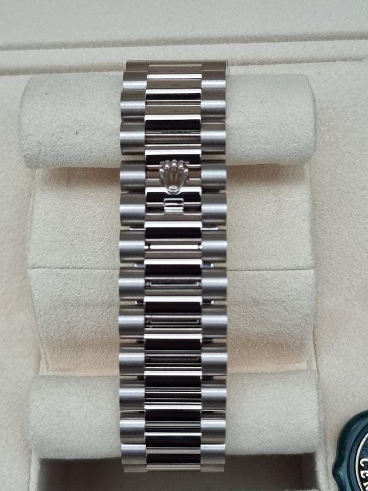 Rolex | Day-Date | 228349RBR | White gold | 40 x 48 mm | White gold | White | Automatic