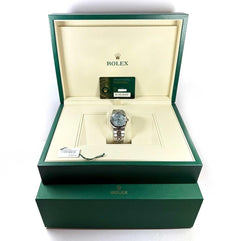 Rolex | Land-Dweller | 127236 | Platinum | 36 mm | Blue