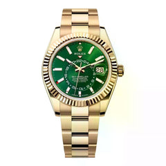 Rolex | Sky-Dweller | 336938-0007 | 42 mm | Yellow gold | Green | Automatic