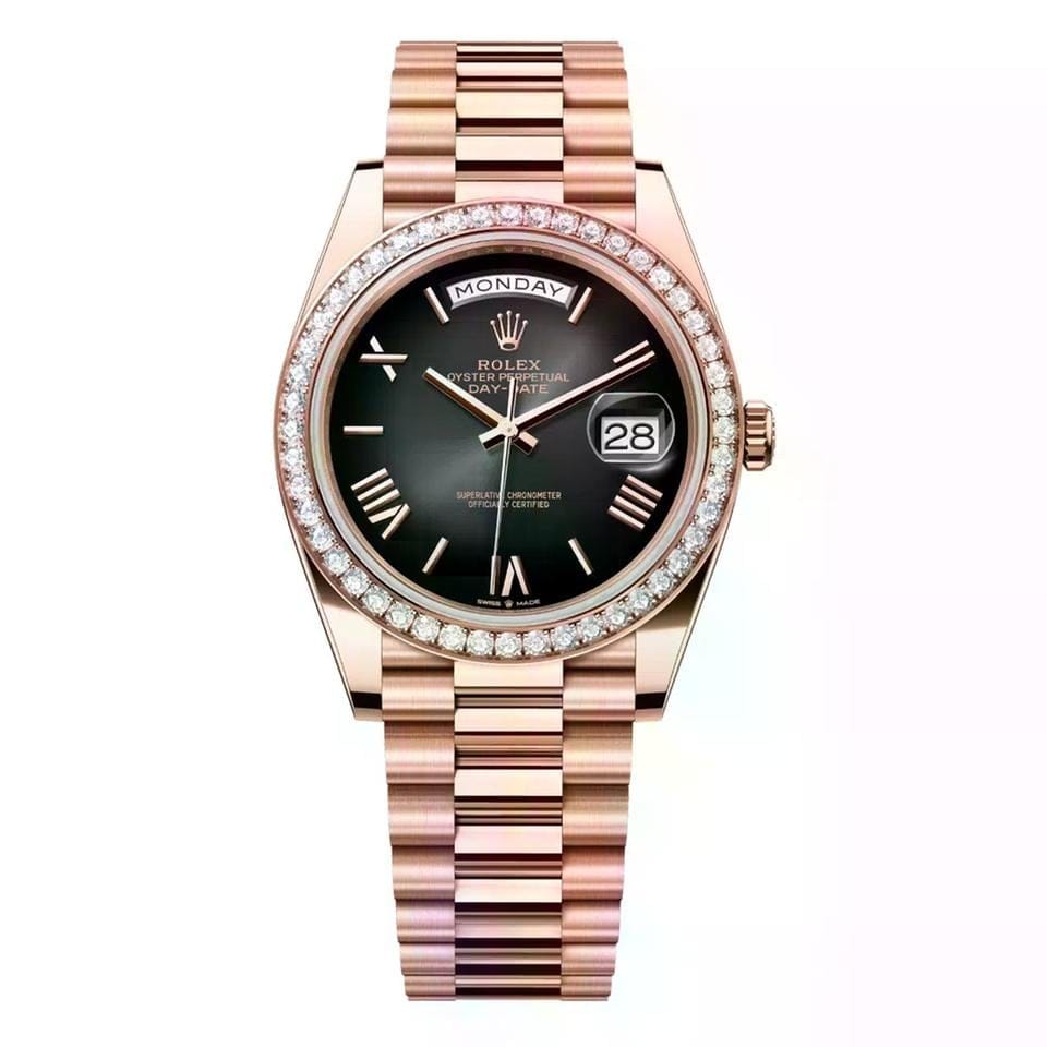 Rolex | Day-Date | 228345RBR-0025 | 40 mm | Rose gold | Automatic
