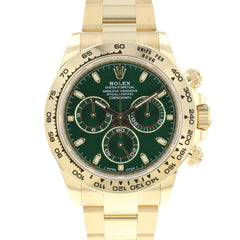 Rolex | Daytona | 116508 | Yellow gold | 40 x 47.3 mm | Yellow gold | Green | Automatic
