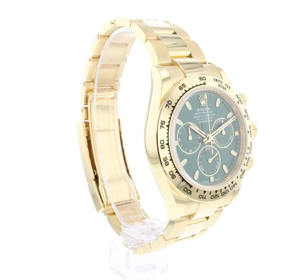 Rolex | Daytona | 116508 | Yellow gold | 40 x 47.3 mm | Yellow gold | Green | Automatic