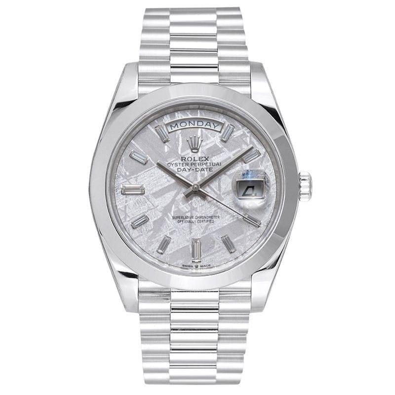Rolex | Day-Date | 228206 | Platinum | 40 x 48 mm | Platinum | White | Automatic