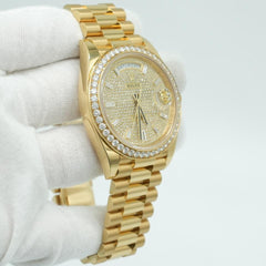Rolex | Day-Date | 228348RBR | Yellow gold | 40 x 48 mm | Yellow gold | Yellow | Automatic