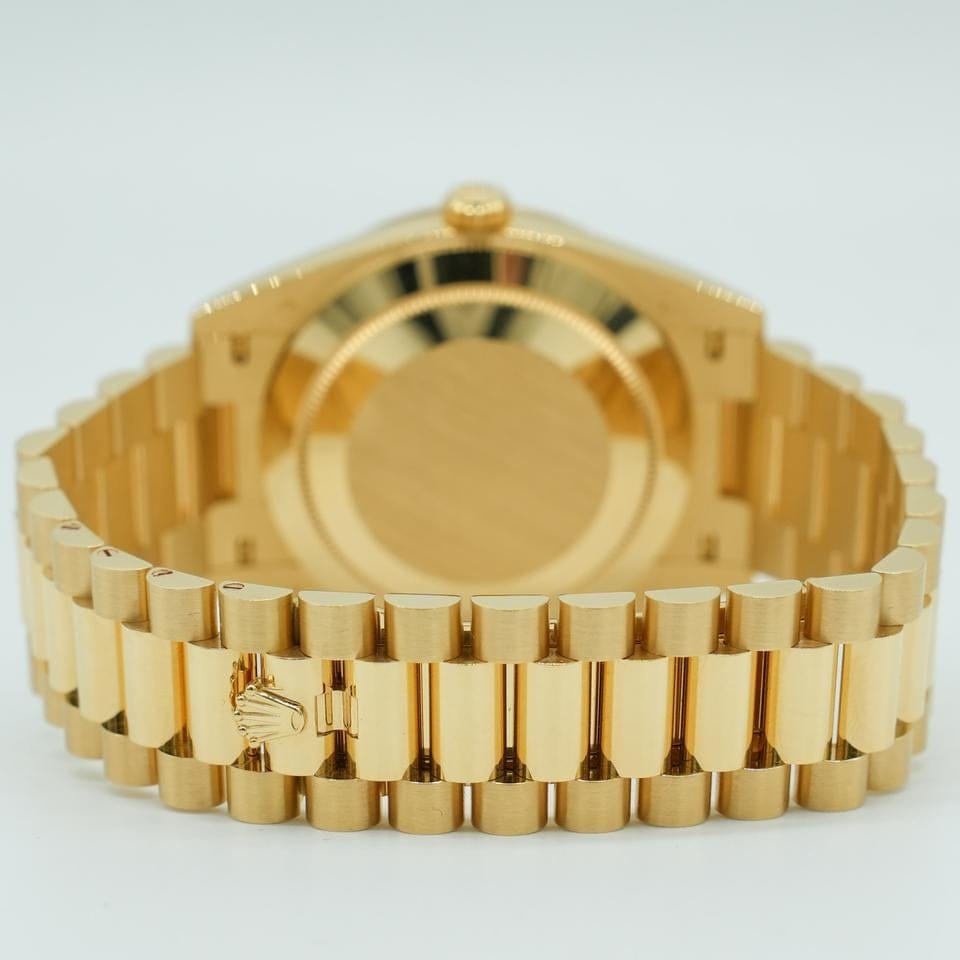 Rolex | Day-Date | 228348RBR | Yellow gold | 40 x 48 mm | Yellow gold | Yellow | Automatic