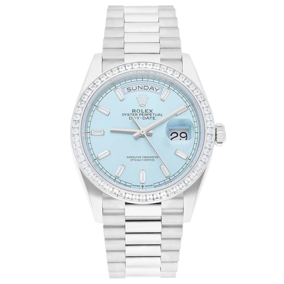Rolex | Day-Date | M128396TBR-0003 | Platinum | 36 mm | Turquoise | Automatic