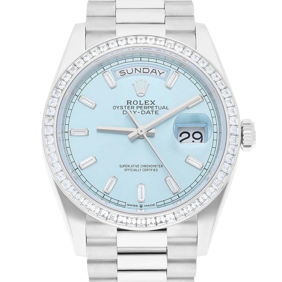 Rolex | Day-Date | M128396TBR-0003 | Platinum | 36 mm | Turquoise | Automatic