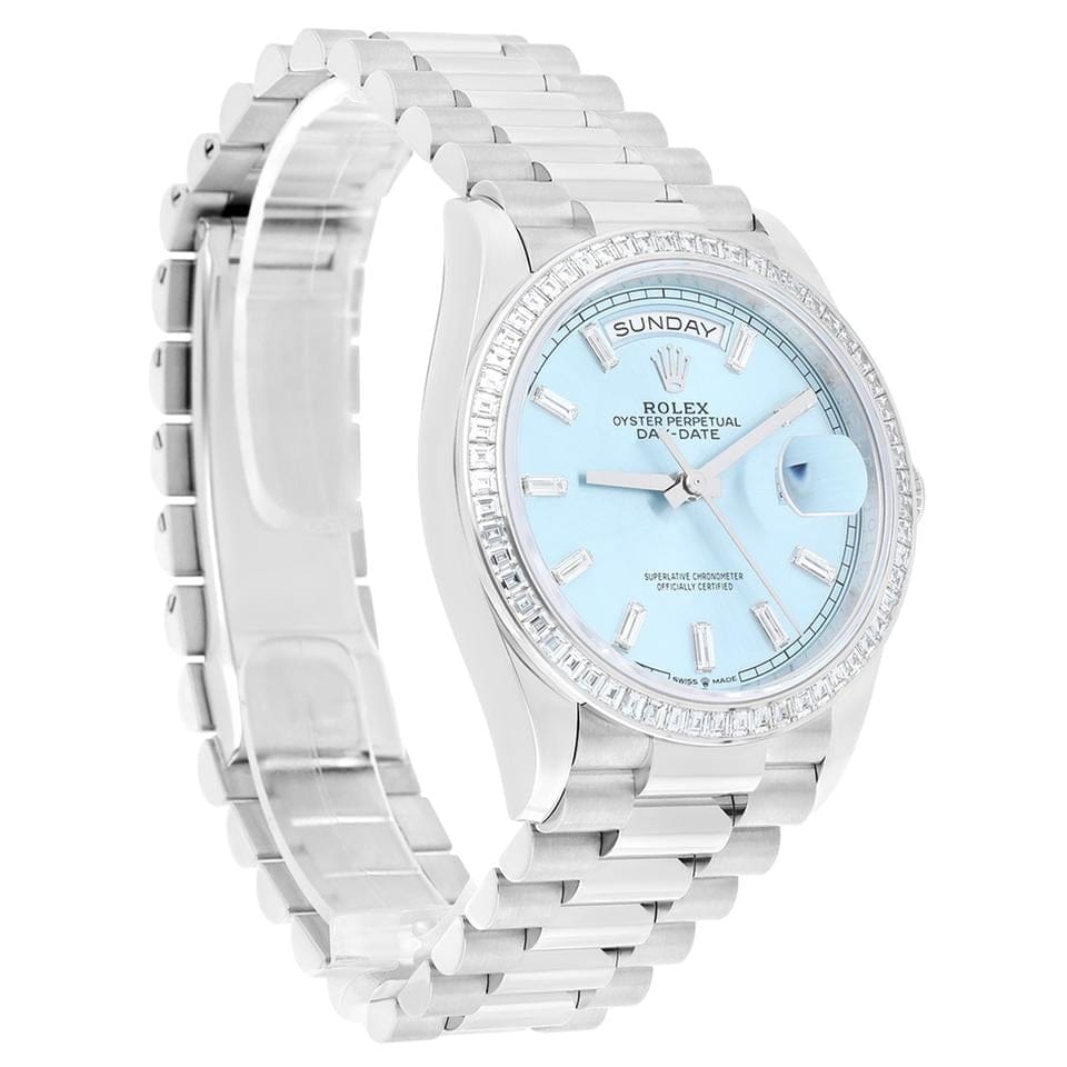 Rolex | Day-Date | M128396TBR-0003 | Platinum | 36 mm | Turquoise | Automatic