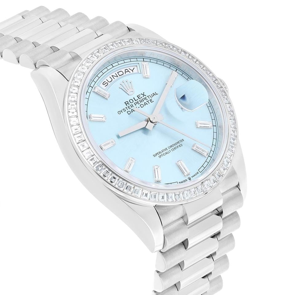 Rolex | Day-Date | M128396TBR-0003 | Platinum | 36 mm | Turquoise | Automatic
