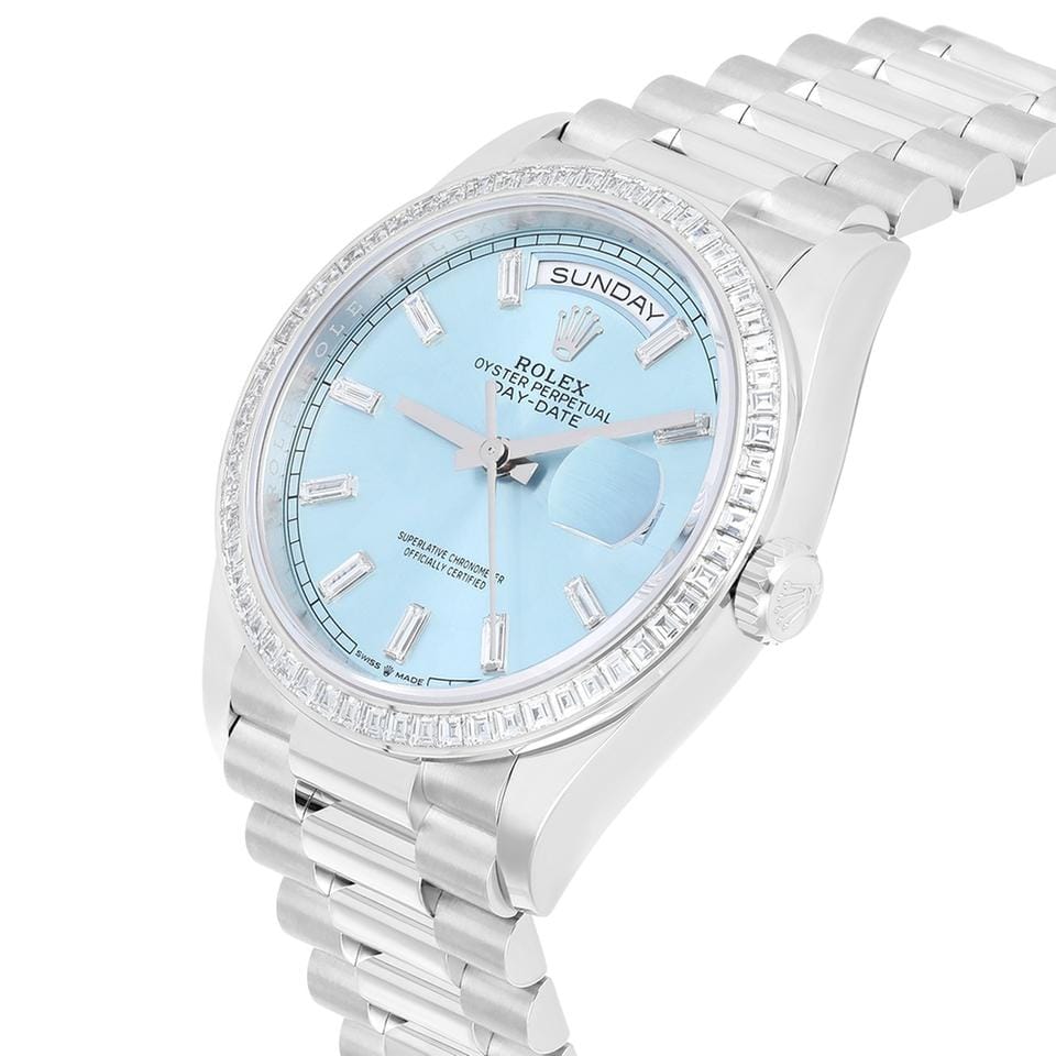 Rolex | Day-Date | M128396TBR-0003 | Platinum | 36 mm | Turquoise | Automatic