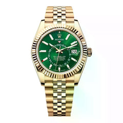 Rolex | Sky-Dweller | 336938-0008 | 42 mm | Yellow gold | Green | Automatic