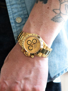 Rolex | Daytona | 16528 | Yellow gold | 40 mm | Yellow gold | Blue | Automatic