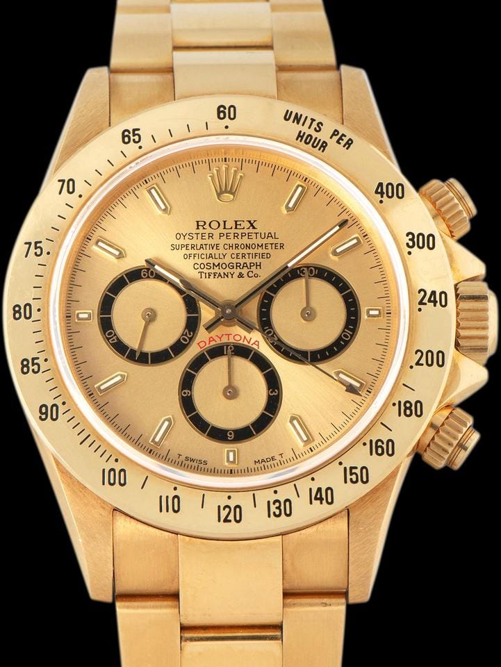 Rolex | Daytona | 16528 | Yellow gold | 40 mm | Yellow gold | Blue | Automatic