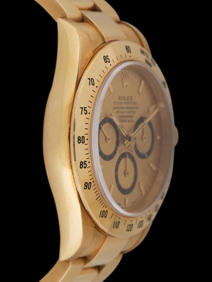 Rolex | Daytona | 16528 | Yellow gold | 40 mm | Yellow gold | Blue | Automatic