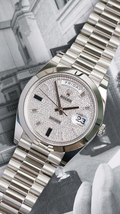 Rolex | Day-Date | 228206 | Platinum | 40 x 48 mm | Platinum | Silver | Automatic