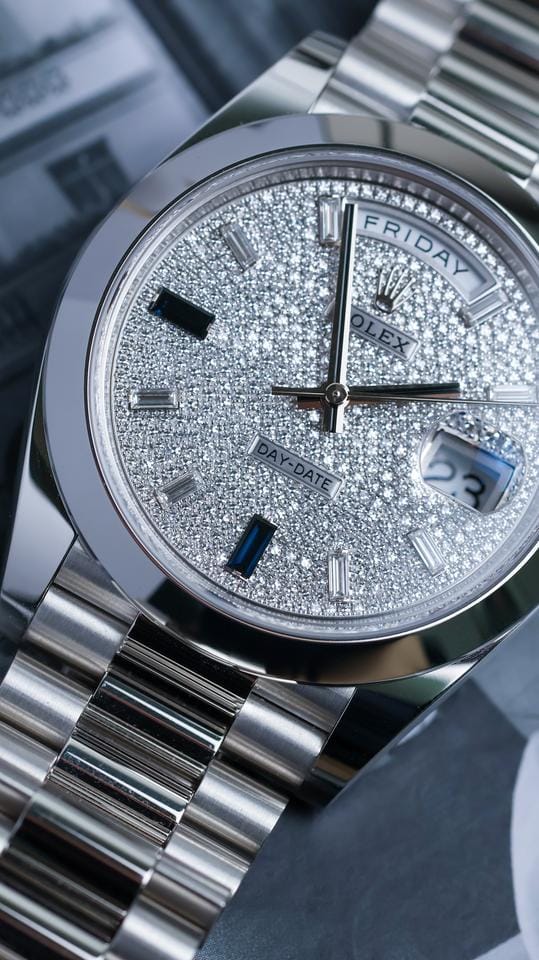 Rolex | Day-Date | 228206 | Platinum | 40 x 48 mm | Platinum | Silver | Automatic