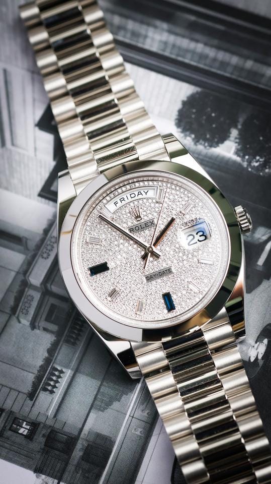 Rolex | Day-Date | 228206 | Platinum | 40 x 48 mm | Platinum | Silver | Automatic