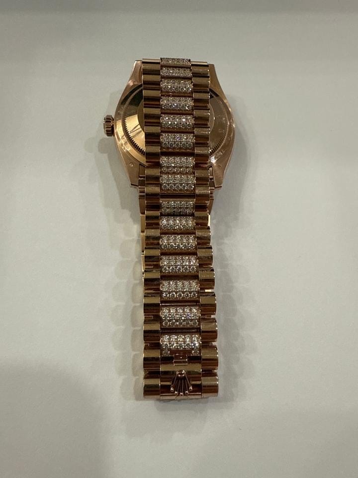 Rolex | Day-Date | 128345RBR | Rose gold | 36 x 43 mm | Rose gold | White | Automatic