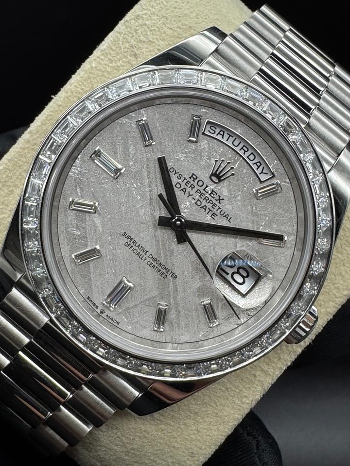 Rolex | Day-Date | 228396TBR | Platinum | 40 x 48 mm | Platinum | Meteorite | Automatic