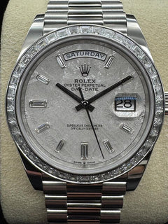 Rolex | Day-Date | 228396TBR | Platinum | 40 x 48 mm | Platinum | Meteorite | Automatic