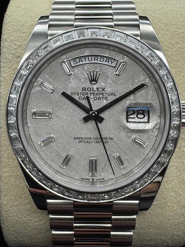 Rolex | Day-Date | 228396TBR | Platinum | 40 x 48 mm | Platinum | Meteorite | Automatic