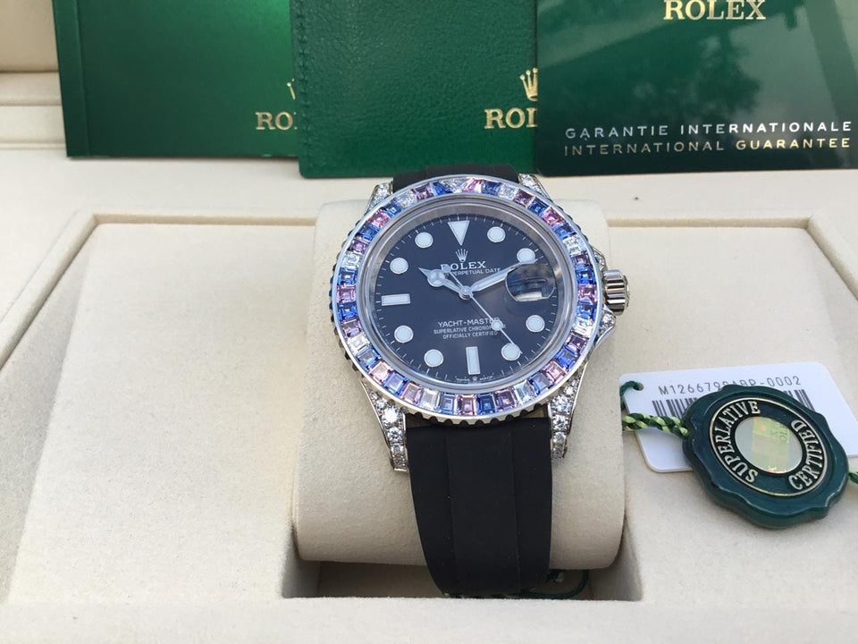 Rolex | Yacht-Master | 126679SABR | White gold | 40 mm | Rubber | Black | Automatic