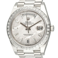 Rolex | Day-Date | 228396TBR | Platinum | 40 mm | Platinum | Meteorite | Automatic